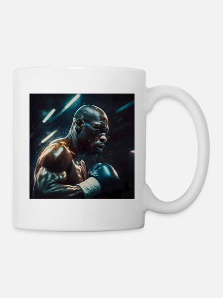 Boxsport Poster - Tasse - Weiß