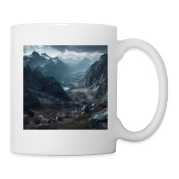 Österreichische Berglandschaft - Tasse - Weiß - Rechts