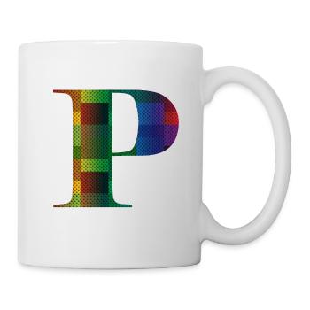 Lettre P Millésime - Mug blanc - blanc - Droite