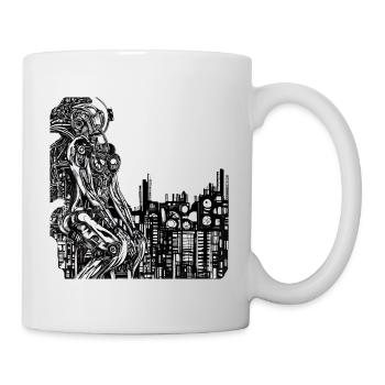 Machine Woman Robot - Mug - white - Right