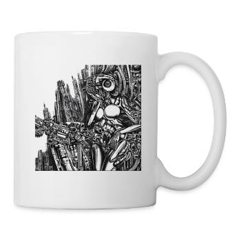 Robot Woman - Mug - white - Right