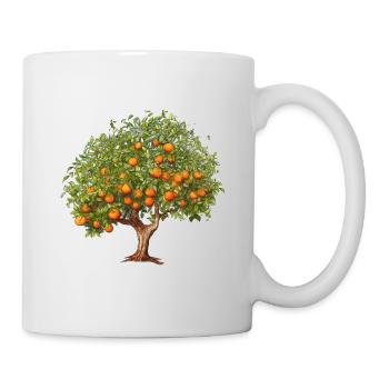 Orange pittoresque avec des oranges juteuses - Mug blanc - blanc - Droite