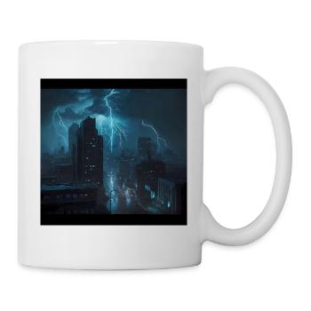 Thunderstorm Storm Artwork Poster - Mug - white - Right
