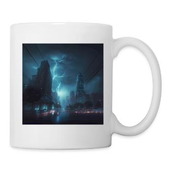 Thunderstorm Storm Artwork Poster - Mug - white - Right