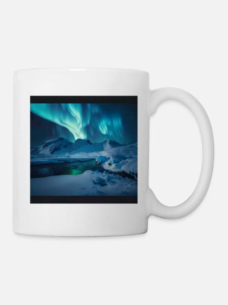 Aurora borealis - Mug - white