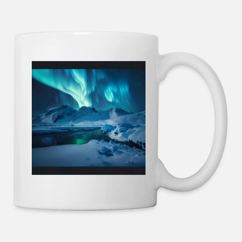 Aurore boréale - Mug blanc - blanc