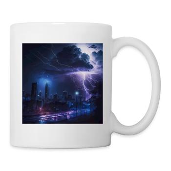 Thunderstorm Storm Artwork Poster - Mug - white - Right