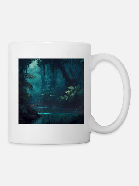 Dschungel Landschaft - Tasse - Weiß