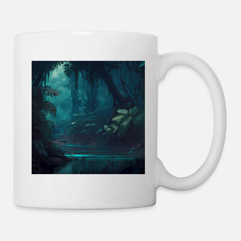 Paysage de jungle - Mug blanc - blanc
