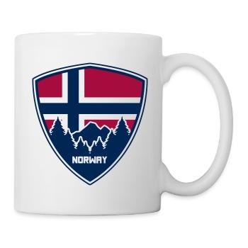 Norway - Norge - Norwegen - Wappen - Tasse - Weiß - Rechts