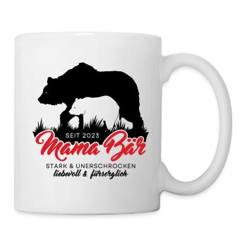 Mama Bär seit 2023 Muttertag Geschenk Weihnachten - Tasse - Weiß - Rechts