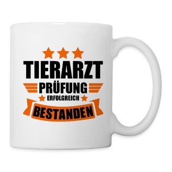 Tierarzt Abschluss Abschlussprüfung bestanden - Tasse - Weiß - Rechts