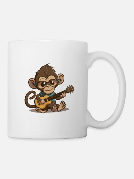 Felsen-Primat - Tasse - Weiß