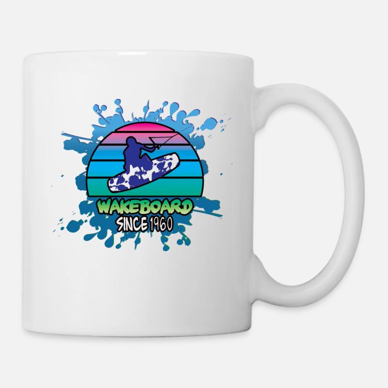 Wakeboard, Splash I - Tasse - Weiß