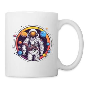 Astronaut in space - Mug - white - Right