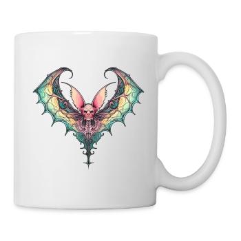 Gruselige Fledermaus - Tasse - Weiß - Rechts
