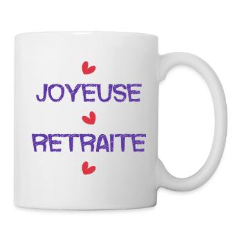 RETRAITE. RETRAITE. RETRAITEE. SENIOR. MAMIE. PAPY - Mug blanc - blanc - Droite