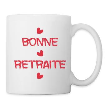 RETRAITE. RETRAITE. RETRAITEE. SENIOR. MAMIE. PAPY - Mug blanc - blanc - Droite