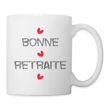 RETRAITE. RETRAITE. RETRAITEE. SENIOR. MAMIE. PAPY - Mug blanc - blanc - Droite