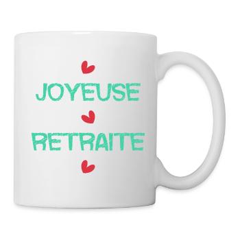 RETRAITE. RETRAITE. RETRAITEE. SENIOR. MAMIE. PAPY - Mug blanc - blanc - Droite