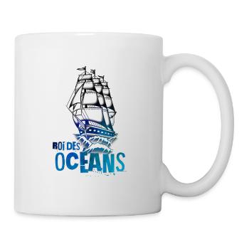König der Kunstozeane der alten Schule - Tasse - Weiß - Rechts