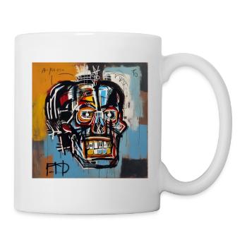 SKULL STREET ART - Mug blanc - blanc - Droite