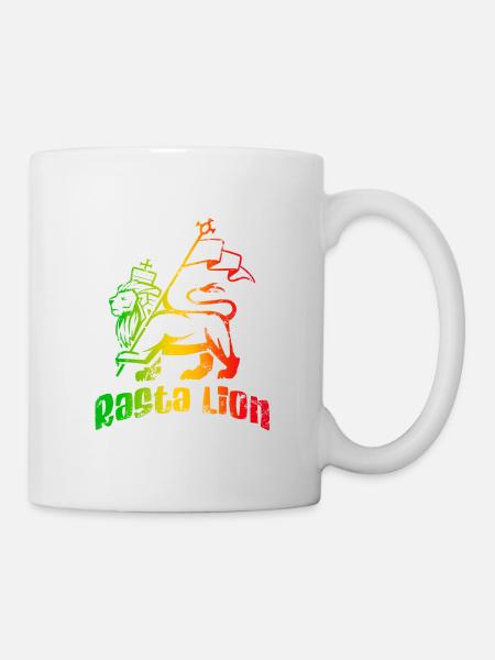 Rasta Lion - Mug blanc - blanc