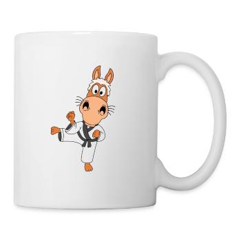 SPORT - KAMPFSPORT - JUDO - KARATE - PONY - PFERD - Tasse - Weiß - Rechts