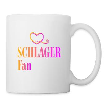 Schlager Fan forever - Tasse - Weiß - Rechts