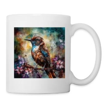 Vogel - Tasse - Weiß - Rechts