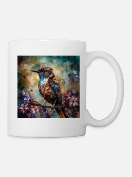 Oiseau - Mug blanc - blanc