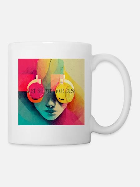 Artwork Sehen hören - Tasse - Weiß