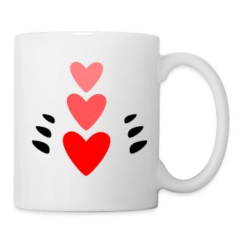 MUTTERTAG. SCHÖNEN MUTTERTAG. MAMA. ICH LIEBE DICH - Tasse - Weiß - Rechts
