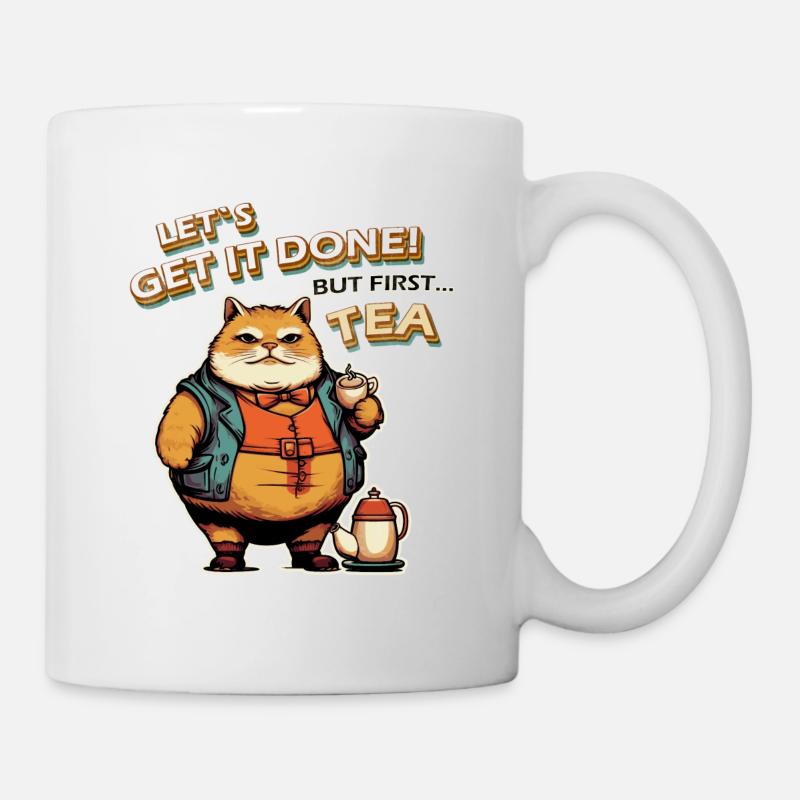 Let´s get it done Cat Tea - Mug - white