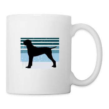 Ariege Pointer Dog Lover Silhouette Vintage Sunset - Tasse - Weiß - Rechts