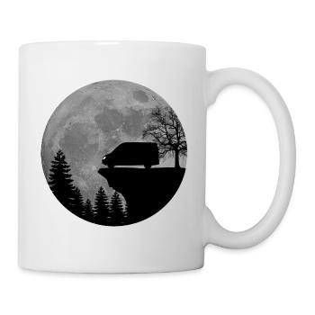 Camper Van, Kastenwagen, Wohnmobil, Mond - Tasse - Weiß - Rechts