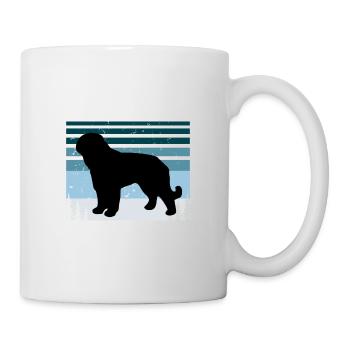Barbet Dog Lover Silhouette Vintage Sunset - Mug - white - Right