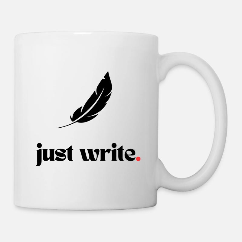 Just write. - Mug blanc - blanc