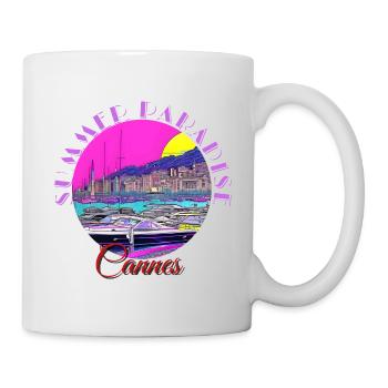 Summer Paradise Cannes - Mug blanc - blanc - Droite
