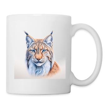 Luchs - Tasse - Weiß - Rechts