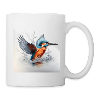 Eisvogel - Tasse - Weiß - Rechts