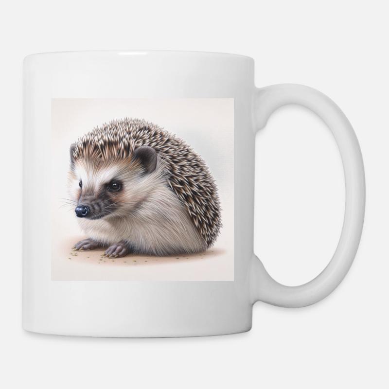 Hedgehog - Mug - white