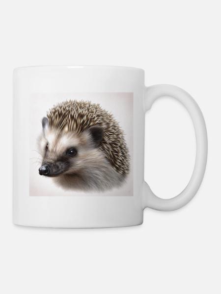 Igel - Tasse - Weiß