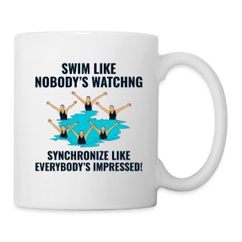 Synchro Swim Swimmer Synchronized Swimming - Mug - white - Right