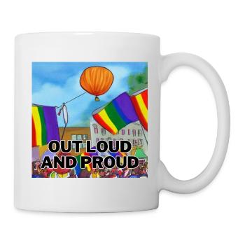 Out Loud and Proud - Mug - white - Right