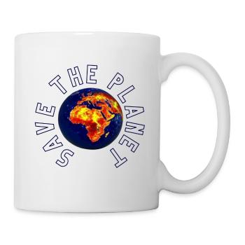 Save the planet - Tasse - Weiß - Rechts