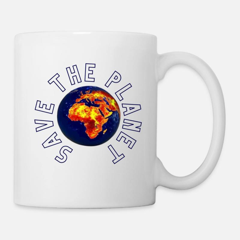 Save the planet - Tasse - Weiß