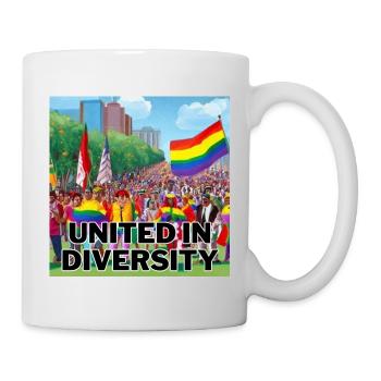 United in Diversity - Tasse - Weiß - Rechts