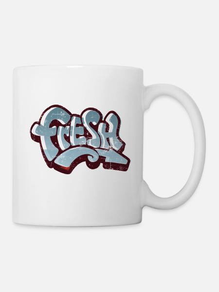 Fresh Graffiti Vintage - Mug blanc - blanc