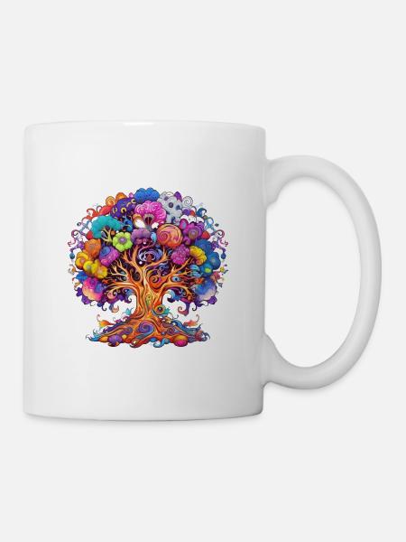 ARBRE DE VIE - Mug blanc - blanc